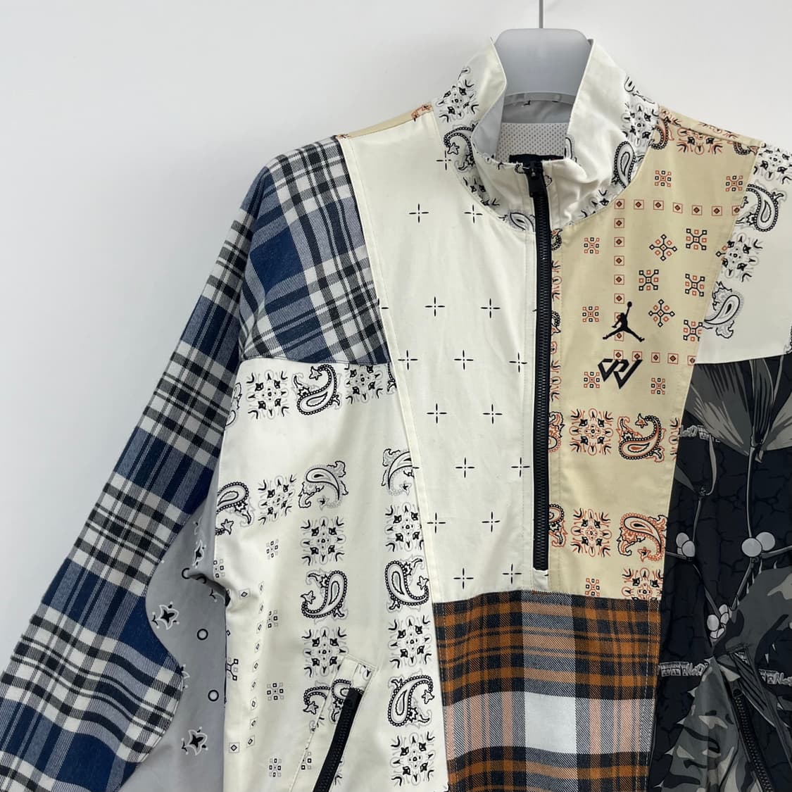 조던 x 리셀 웨스트브룩 와이낫 패치워크 하프 집 자켓 상품이미지5
