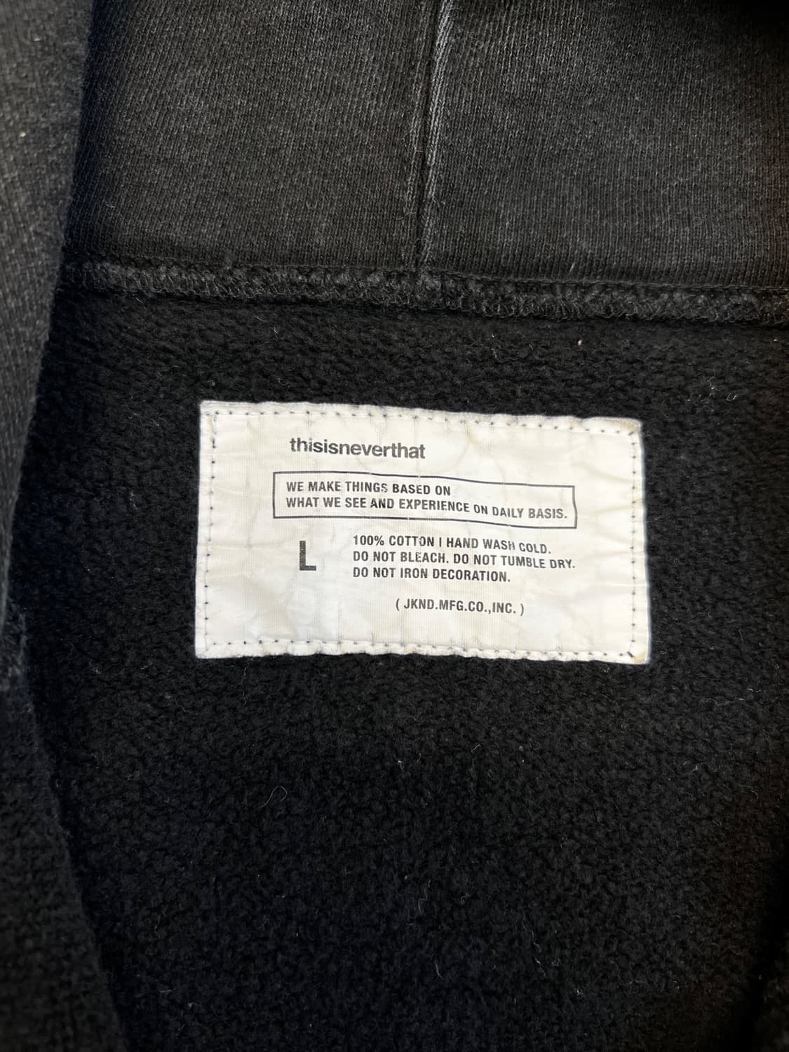 디스이즈네버댓 로고 후드집업 L 상품이미지9