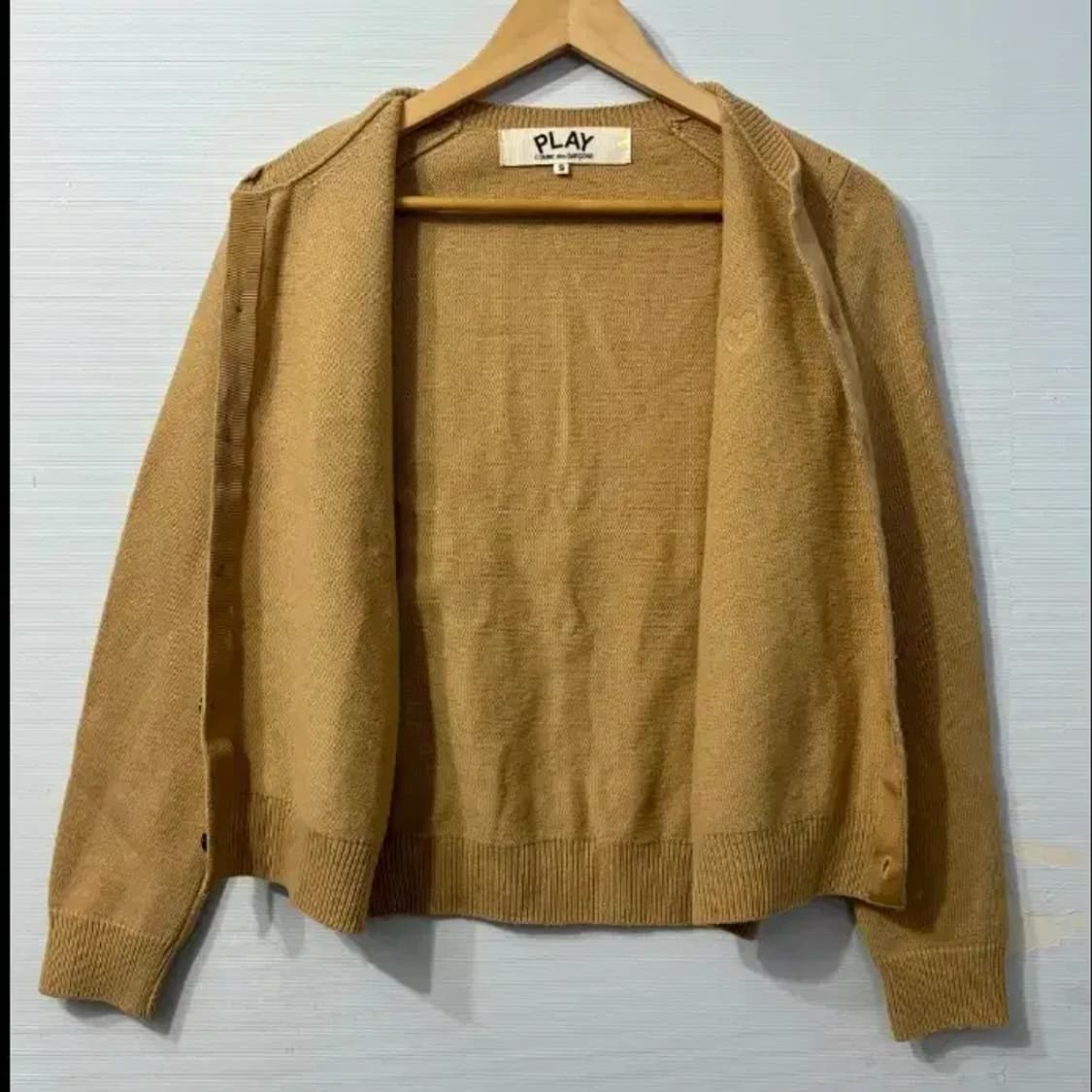 꼼데가르송 PLAY 가디건 베이지 ~55 상품이미지4