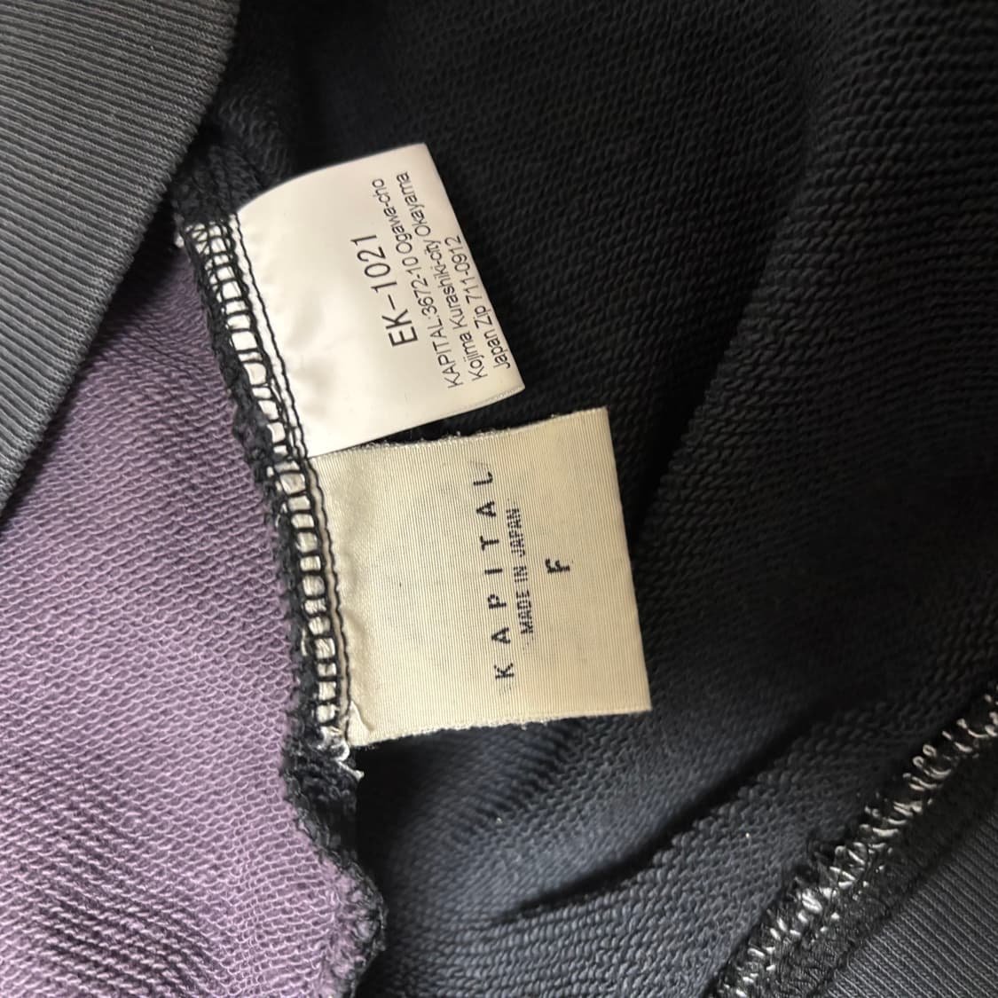 캐피탈 투톤 본 스웻 맨투맨 상품이미지4