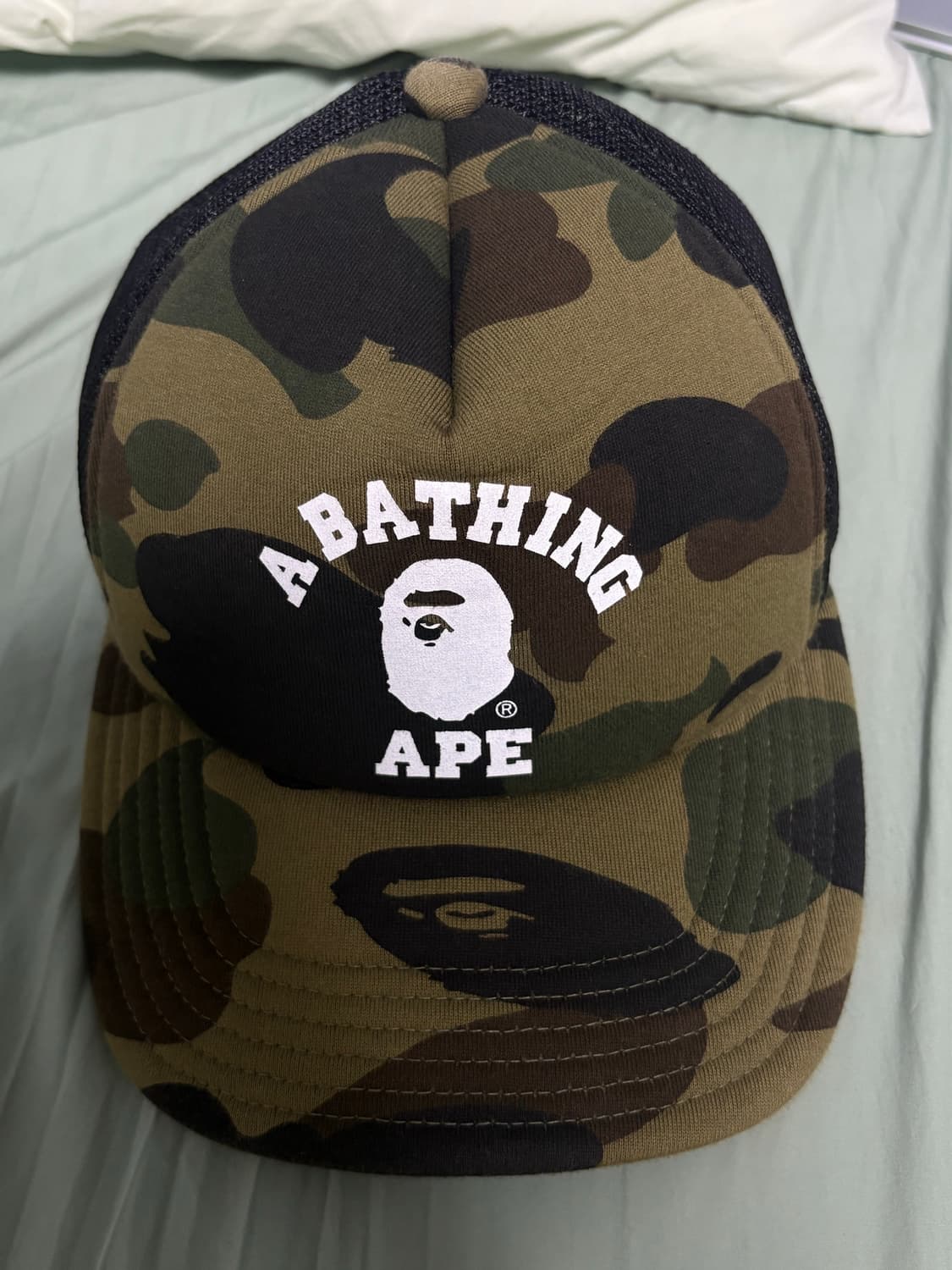 베이프 퍼스트 카모 컬리지 메쉬 캡 그린 모자 (이번주만 가격 내림) 상품이미지2