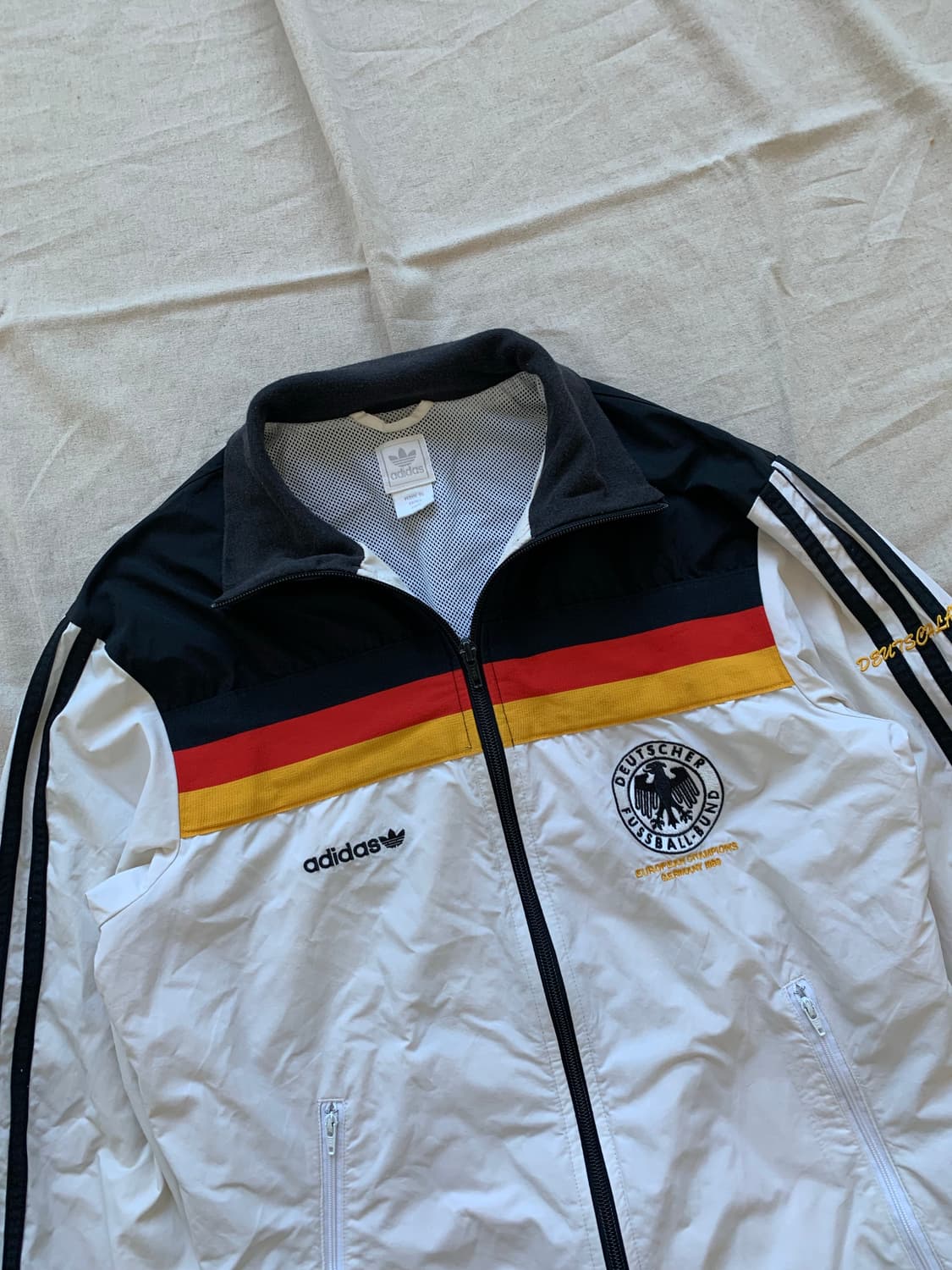 아디다스 00년대 올드스쿨 독일 국대 바람막이 져지 자켓 상품이미지7