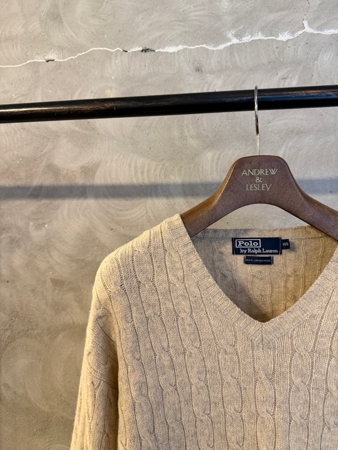 폴로 랄프로렌 램스울 케이블 니트 100 상품이미지2