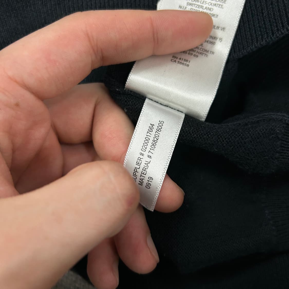 폴로 피마코튼 브이넥 니트(L) 상품이미지4