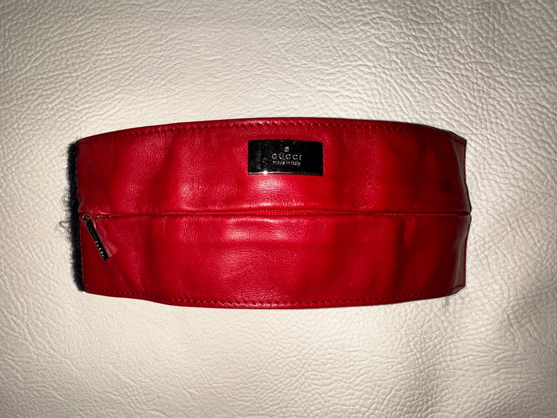 GUCCI by Tom Ford 레더 벨크로 커프 브레이스릿 상품이미지2