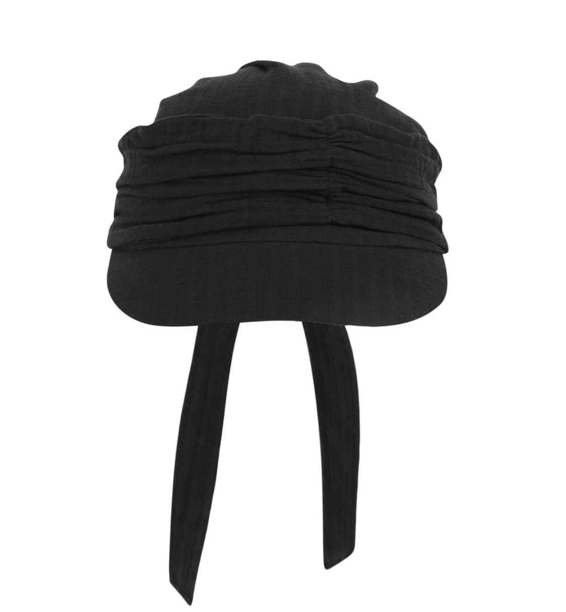 KNOT SHIRRING CAP BLACK 상품이미지1