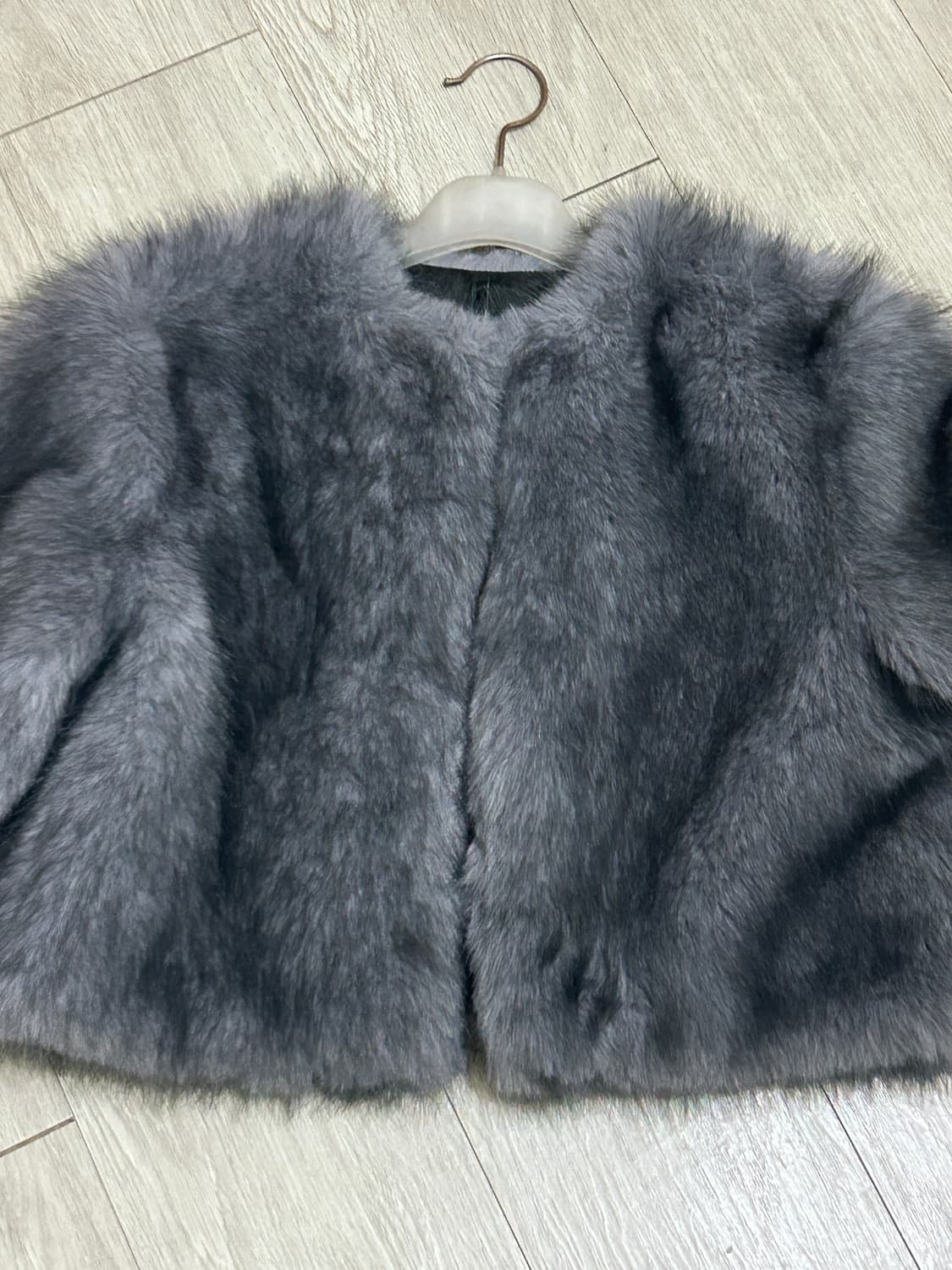 헬레네파리스 카덴자 헤어리 퍼 코트 도브 그레이 상품이미지2