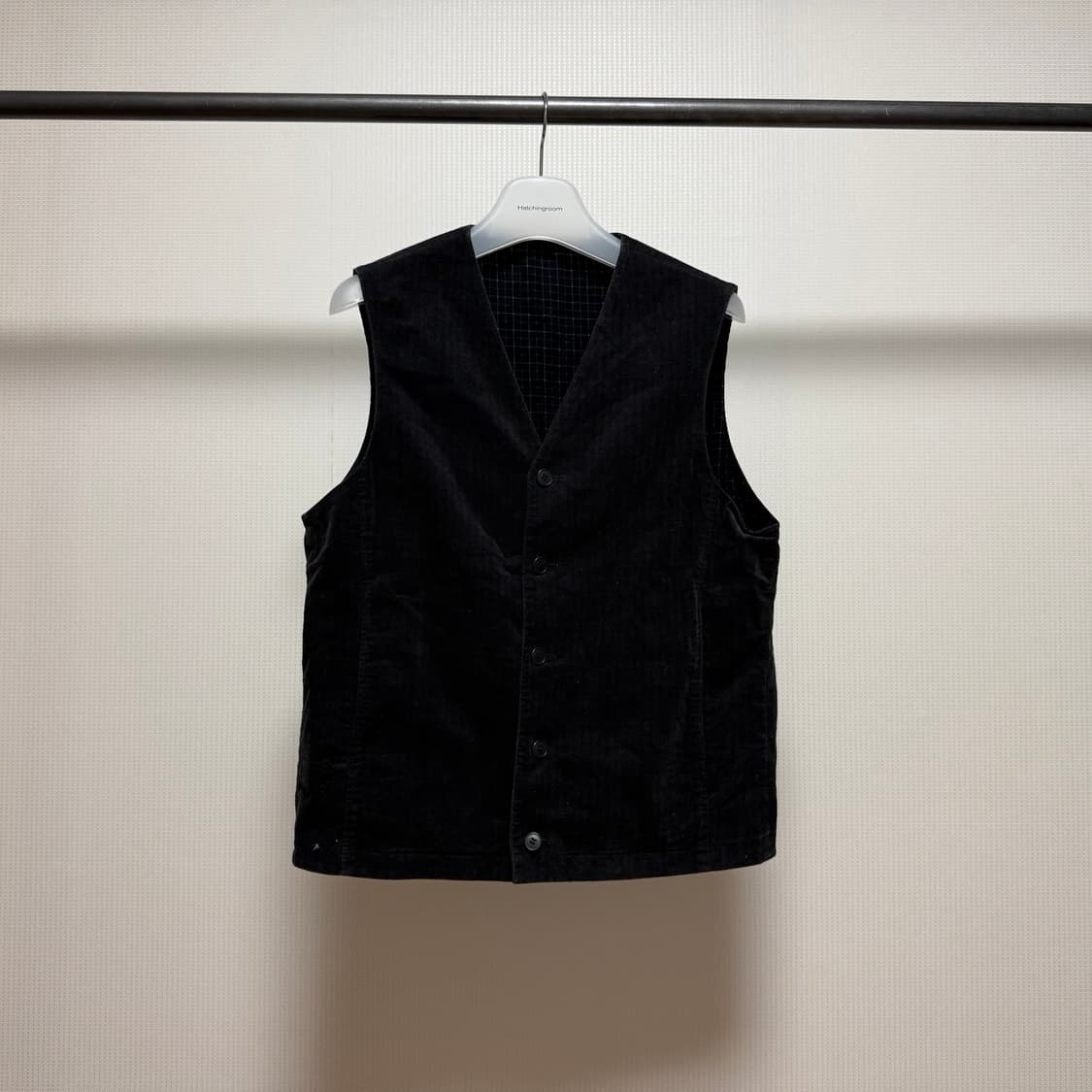 Herringbone Check Reversible Vest 상품이미지1