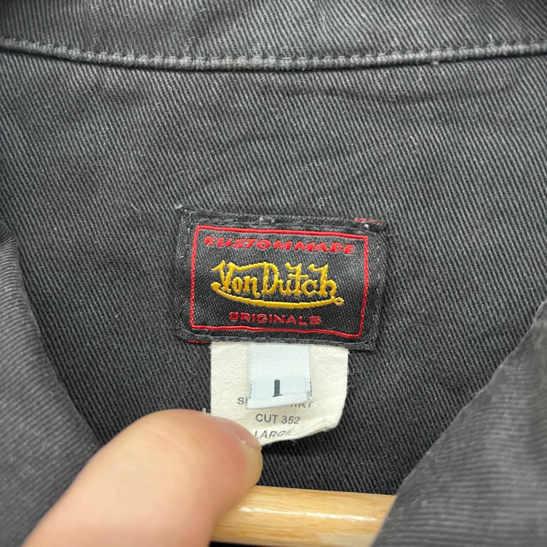 본더치 빈티지 프린팅 반팔 셔츠 검정 공용L 상품이미지7