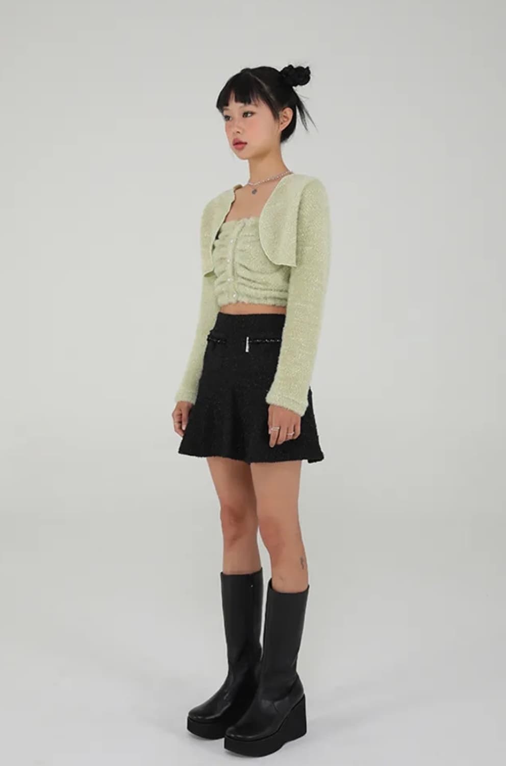 UGLYSHADOW pearl bolero set top 상품이미지3