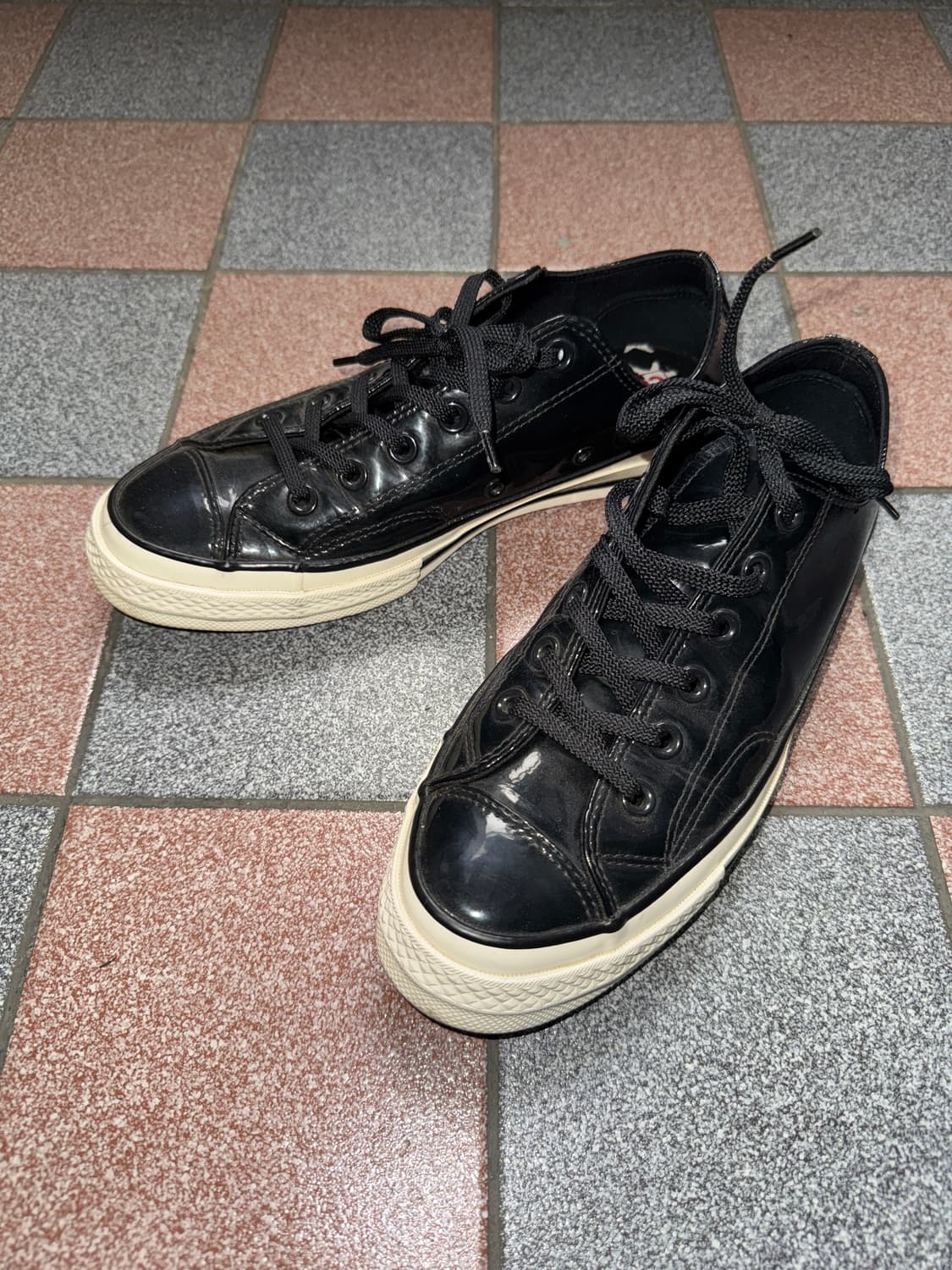 컨버스 올스타 척테일러 레더 블랙 스니커즈 상품이미지2