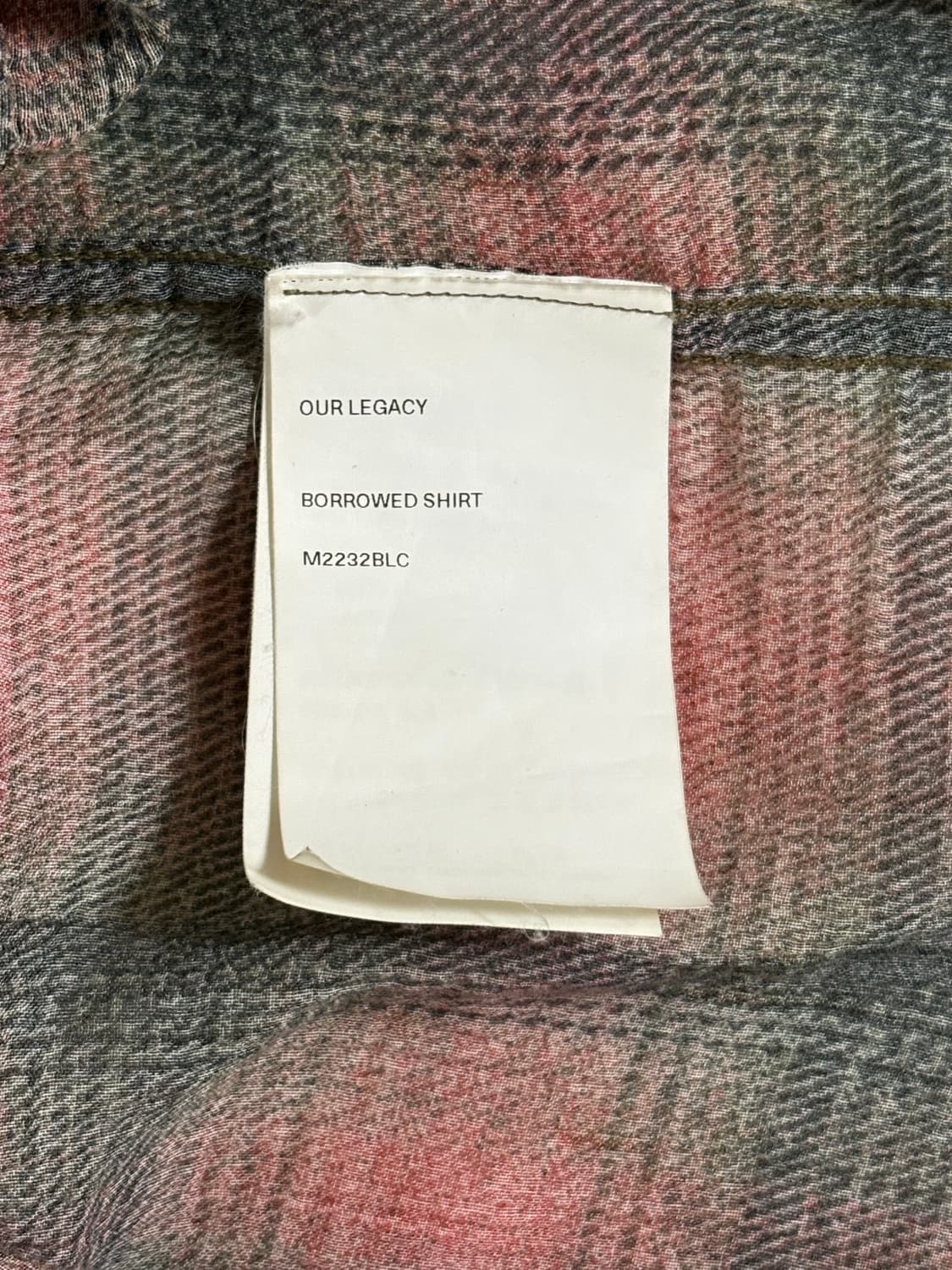 Our Legacy Borrowed Shirt Lumbercheck 상품이미지7