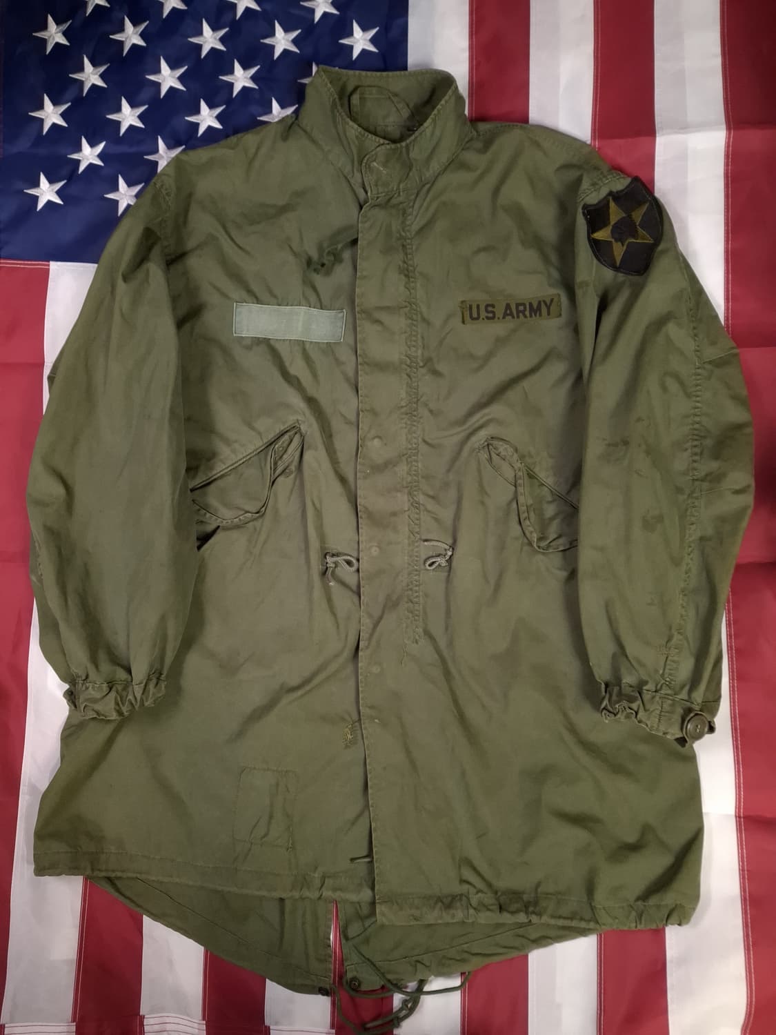 오리지날 미군 M-65 피쉬테일 개파카 스몰 풀셋트 상품이미지5