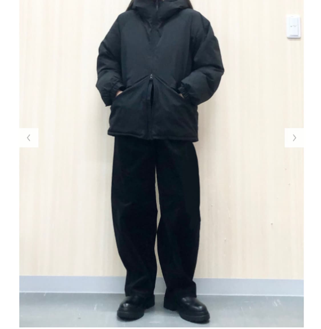 M 새제품) GU 지유 웜패디드 파카 패딩 점퍼 블랙 체감 L 100 상품이미지4