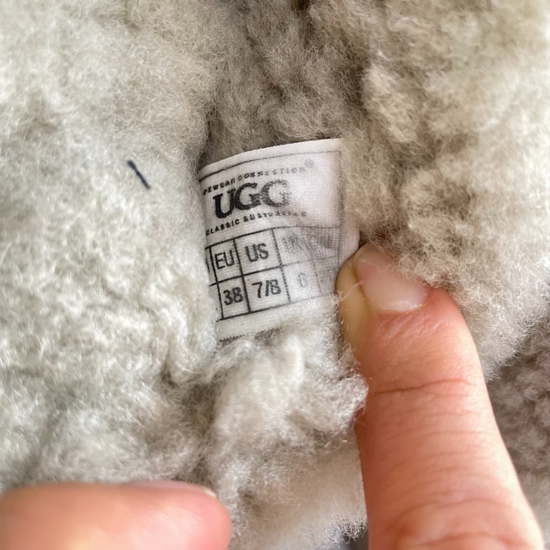 어그 UGG 라이트샌드 코케트 플랫폼 퍼 슬리퍼 EU38 상품이미지5