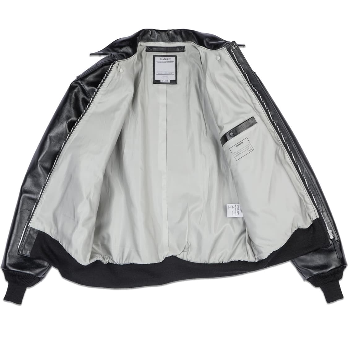 디아프바인 A-2 올블랙 카프스킨 상품이미지2