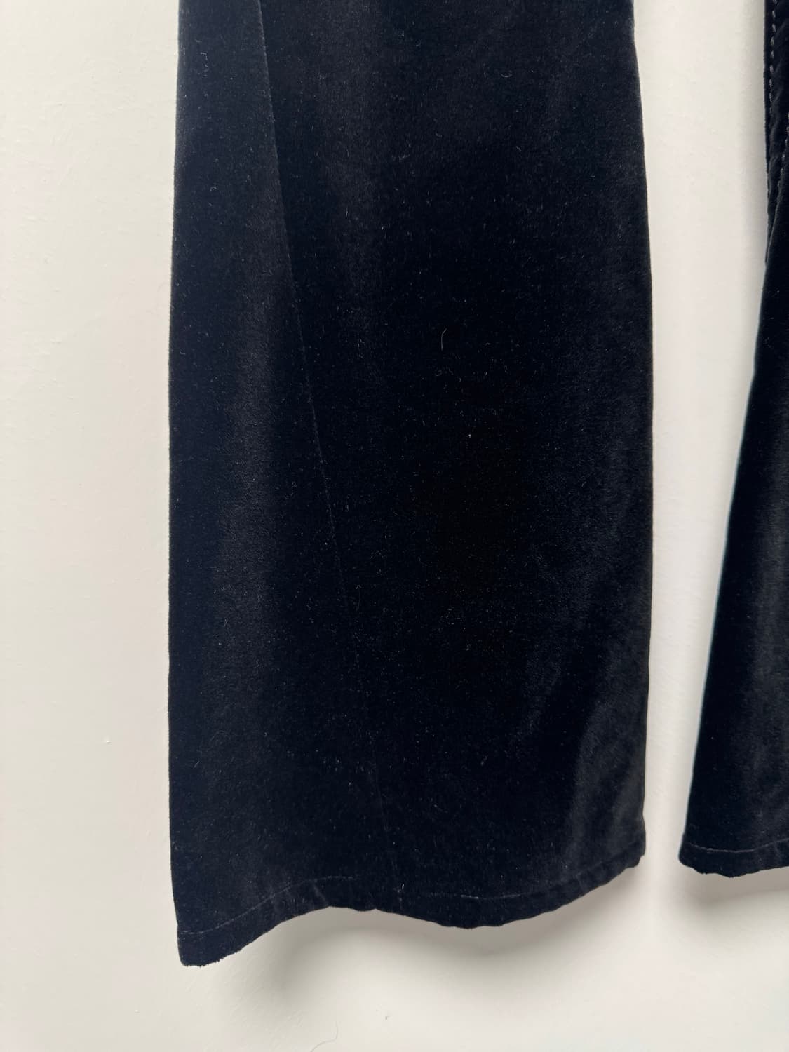 트루릴리전 트루릴리젼 y2k 로우라이즈 블랙 벨벳 부츠컷 팬츠 28 상품이미지2