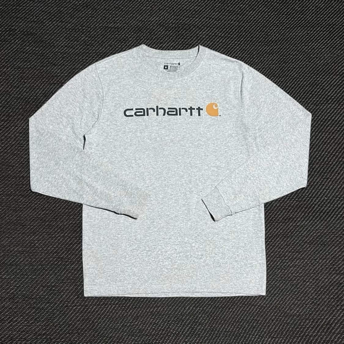 [L] Carhartt 칼하트 그레이 롱슬리브 긴팔티 상품이미지1