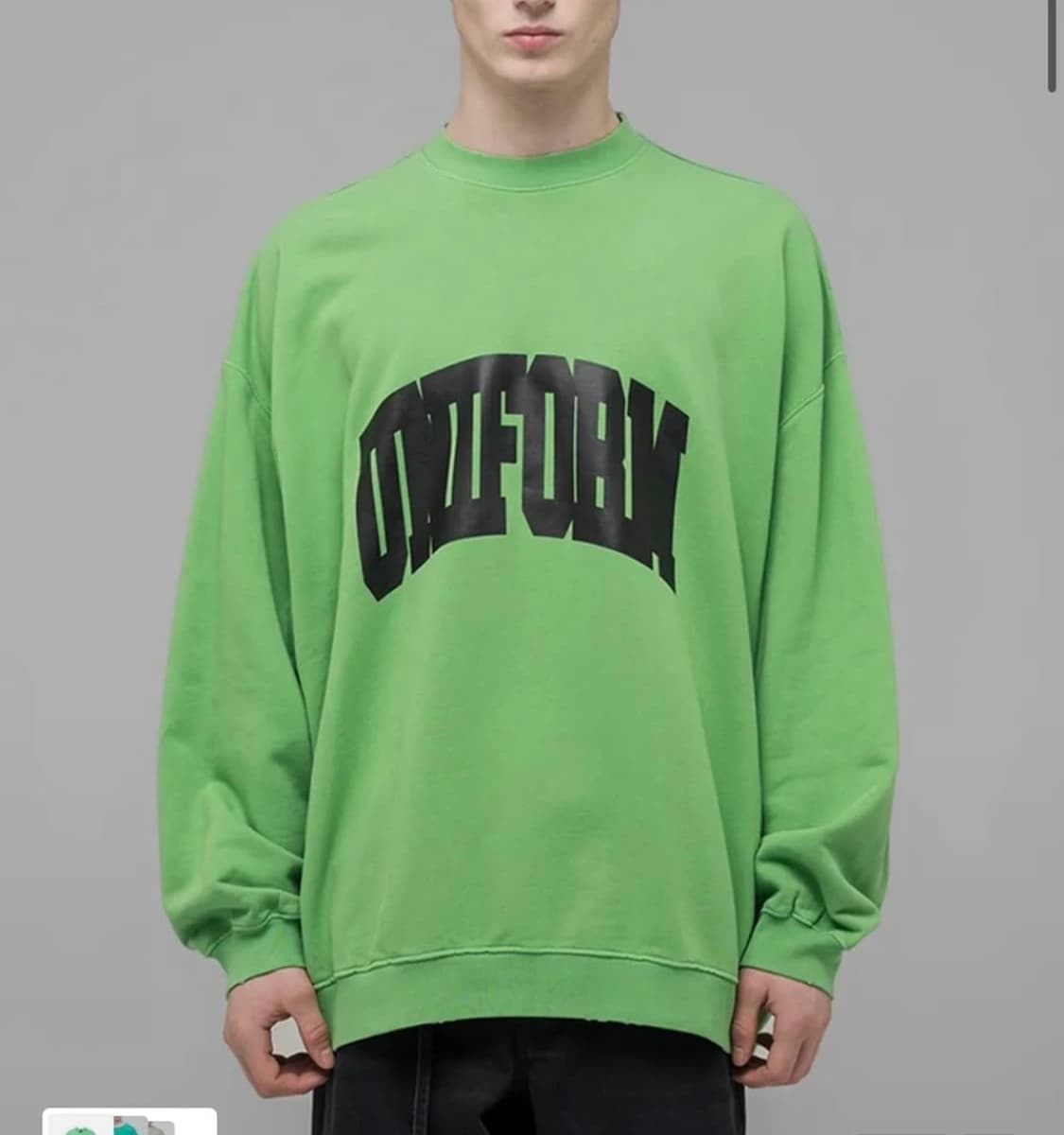 032c 그린 Lucky Strike Sweatshirt 상품이미지1