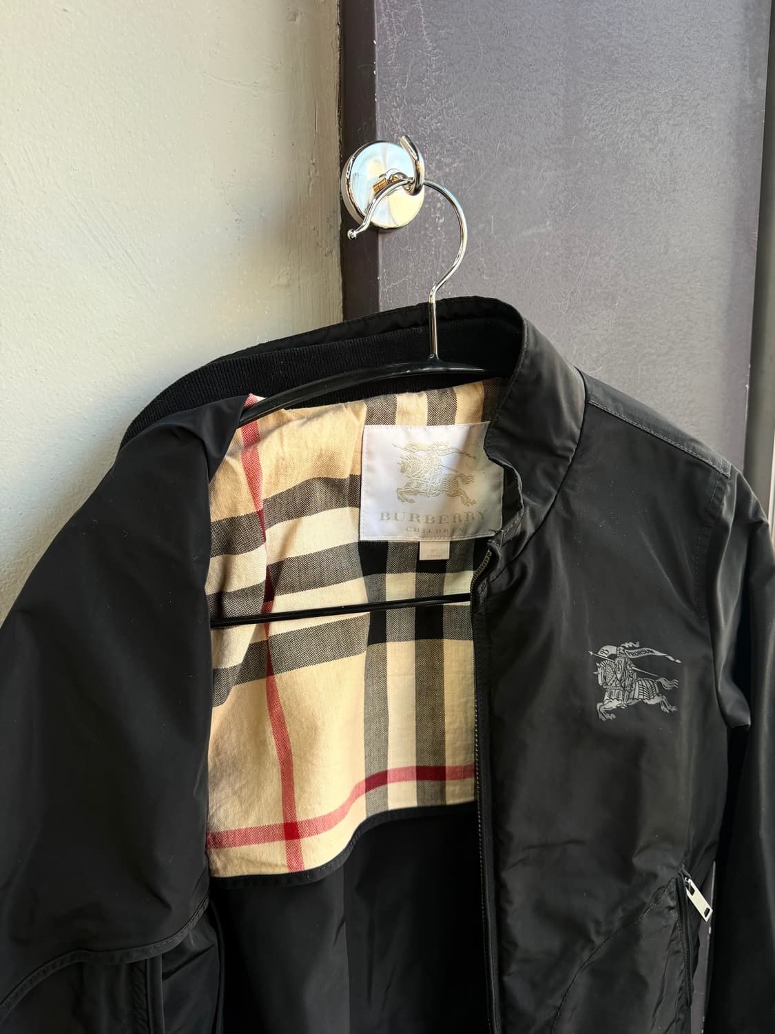 8Y/ 버버리 칠드런 기마병 로고 봄버 자켓 상품이미지6