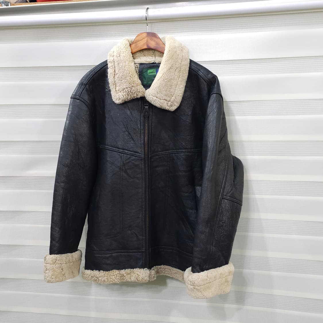 빈티지 양가죽 양털 무스탕 자켓- 100-105정도 상품이미지1
