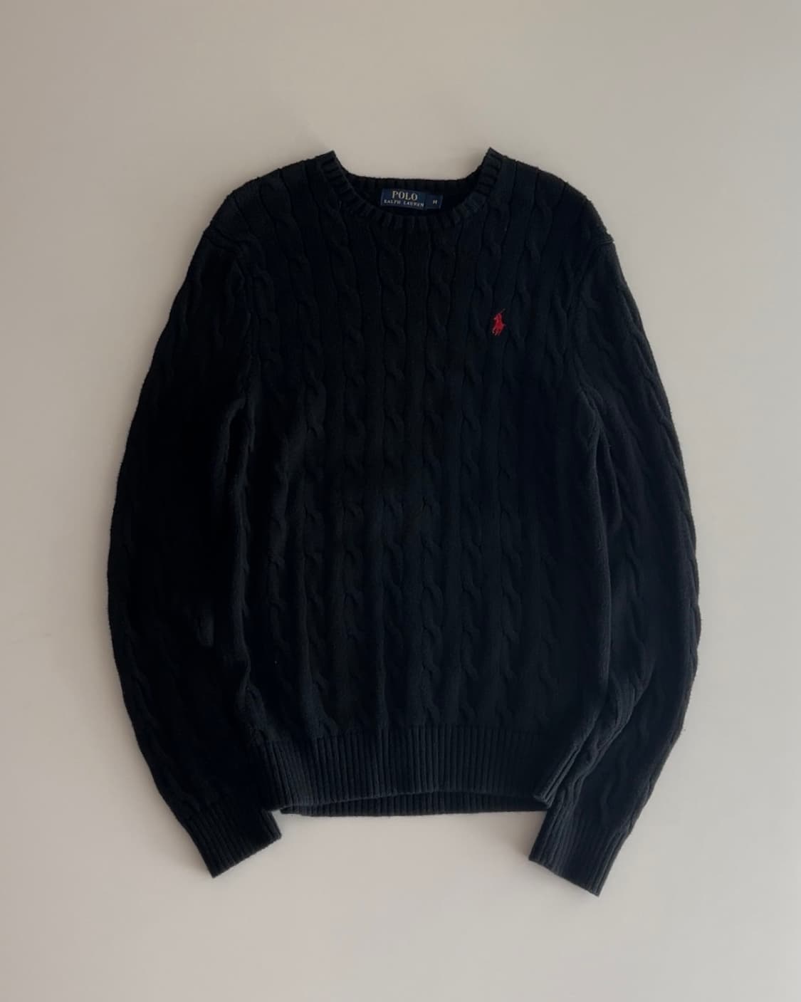 폴로 랄프로렌 케이블 니트 스웨터 M 상품이미지2