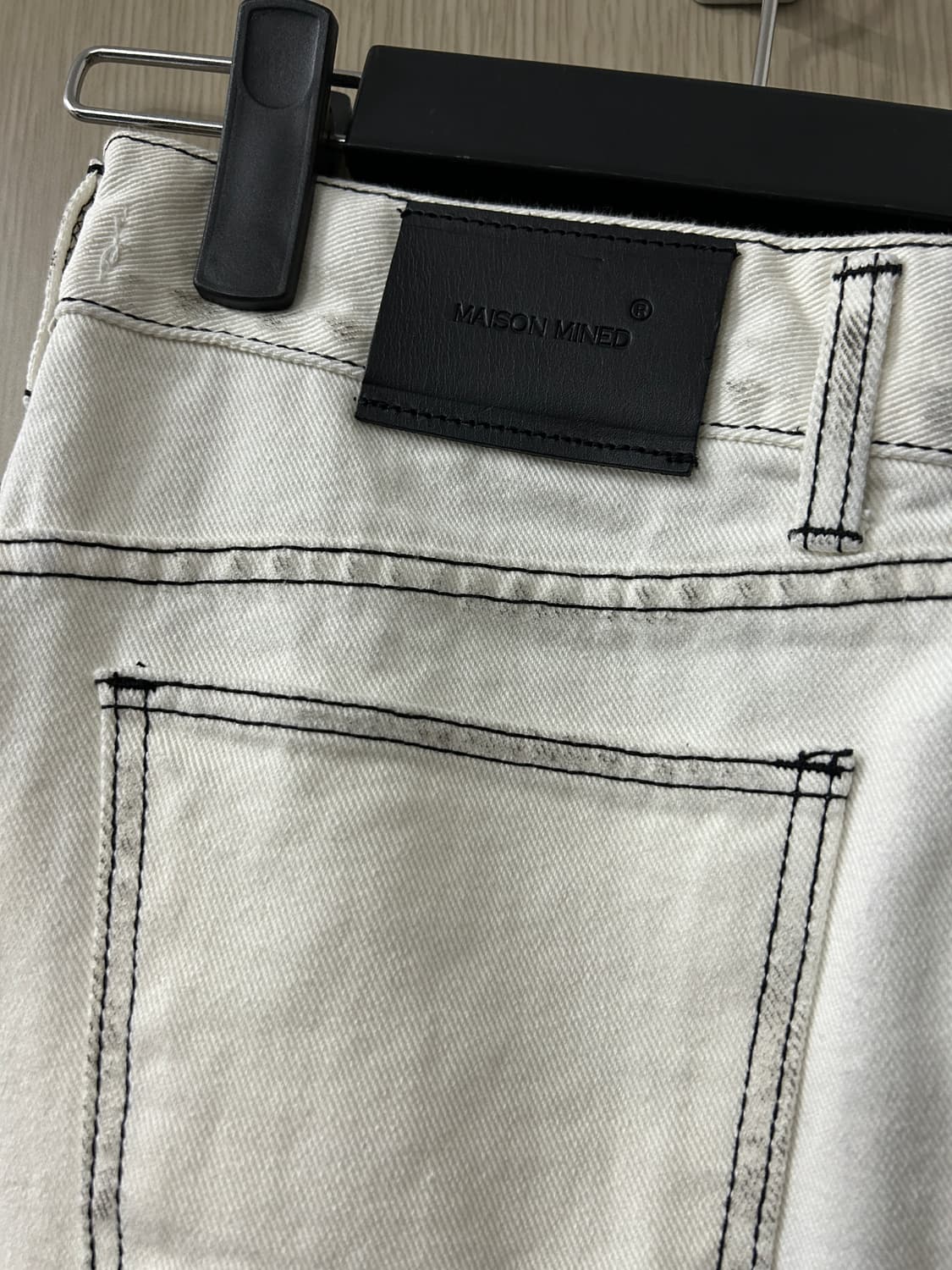 메종미네드 화이트 데님 팬츠 상품이미지6