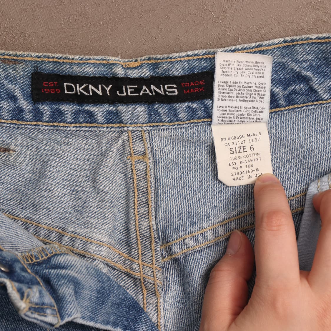 DKNY 연청 페이드 데님팬츠 a1122 상품이미지5