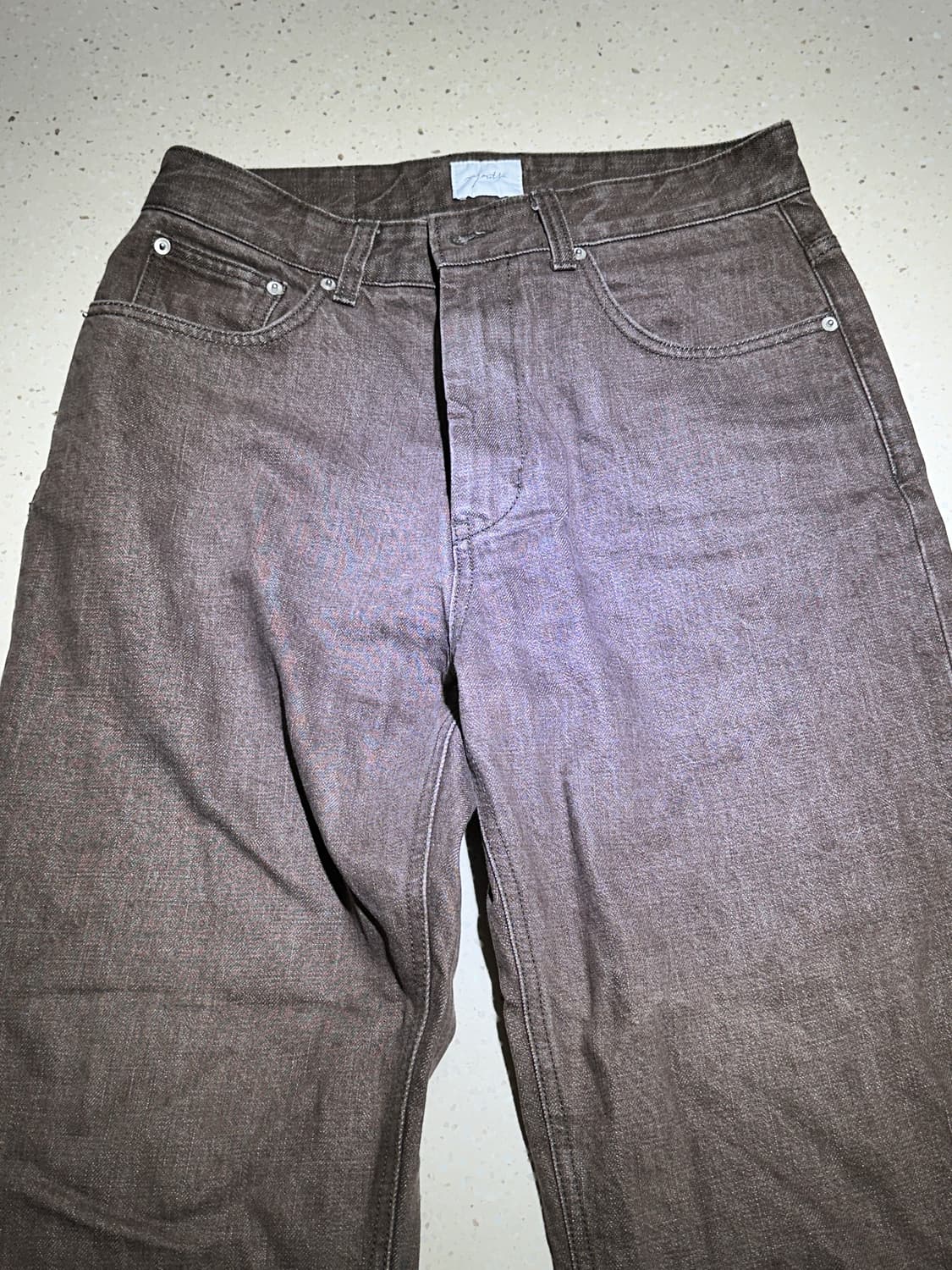 [M] 유스 스트레이트 데님 팬츠 브라운 24fw 상품이미지3