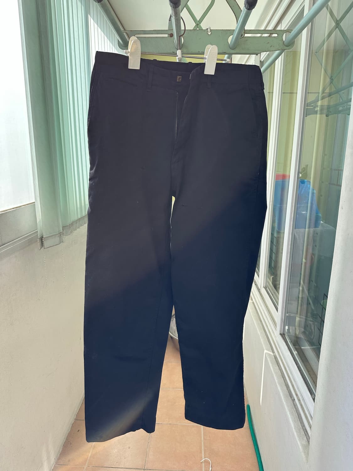 나나미카 와이드 치노 팬츠 32 블랙 상품이미지1