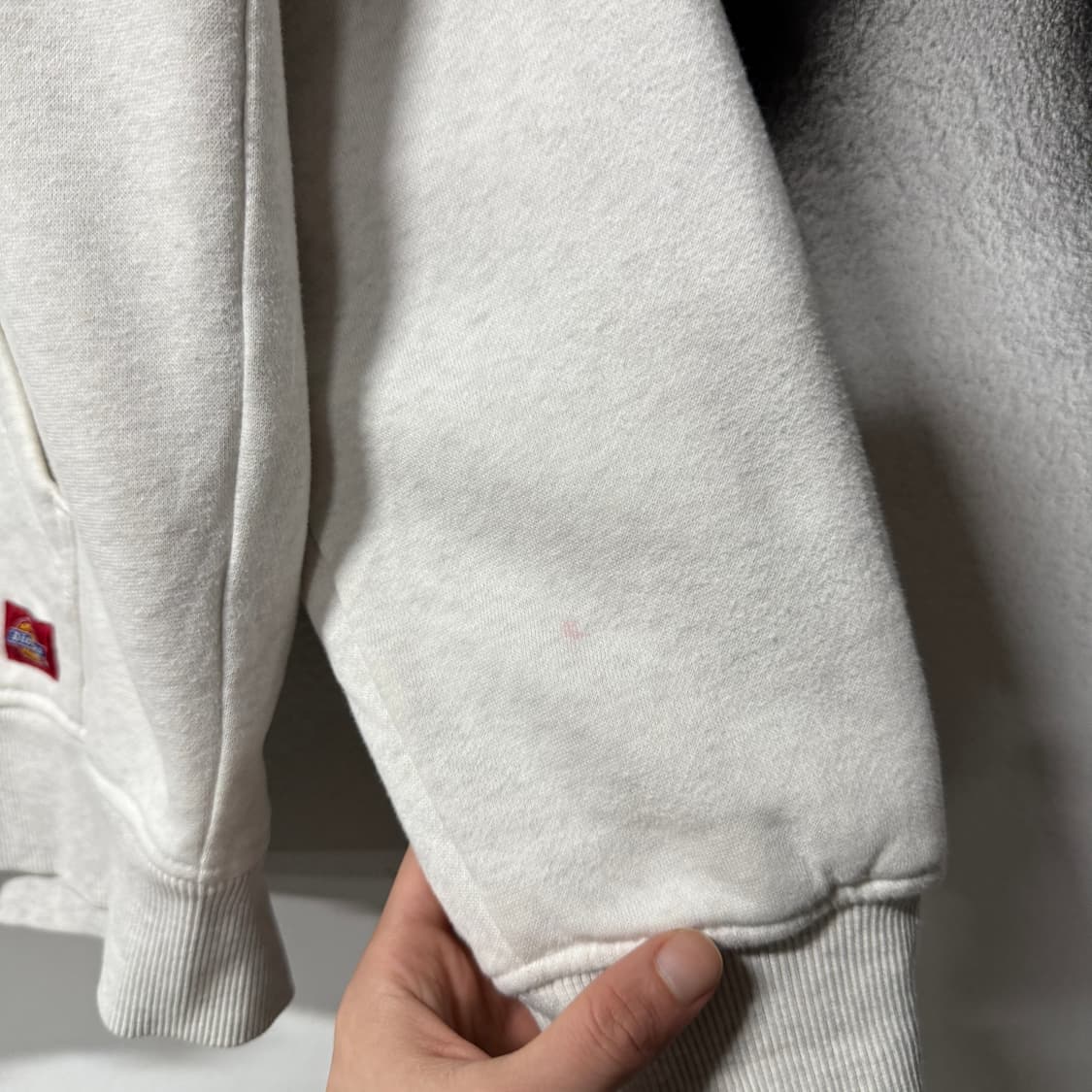 디키즈 아크 로고 쉐르파 집업 후디 헤더 그레이 상품이미지5