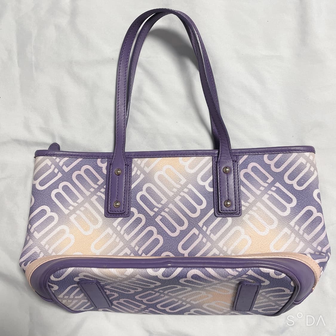 발렌시아가 BB로고   토트백 퍼플 상품이미지6