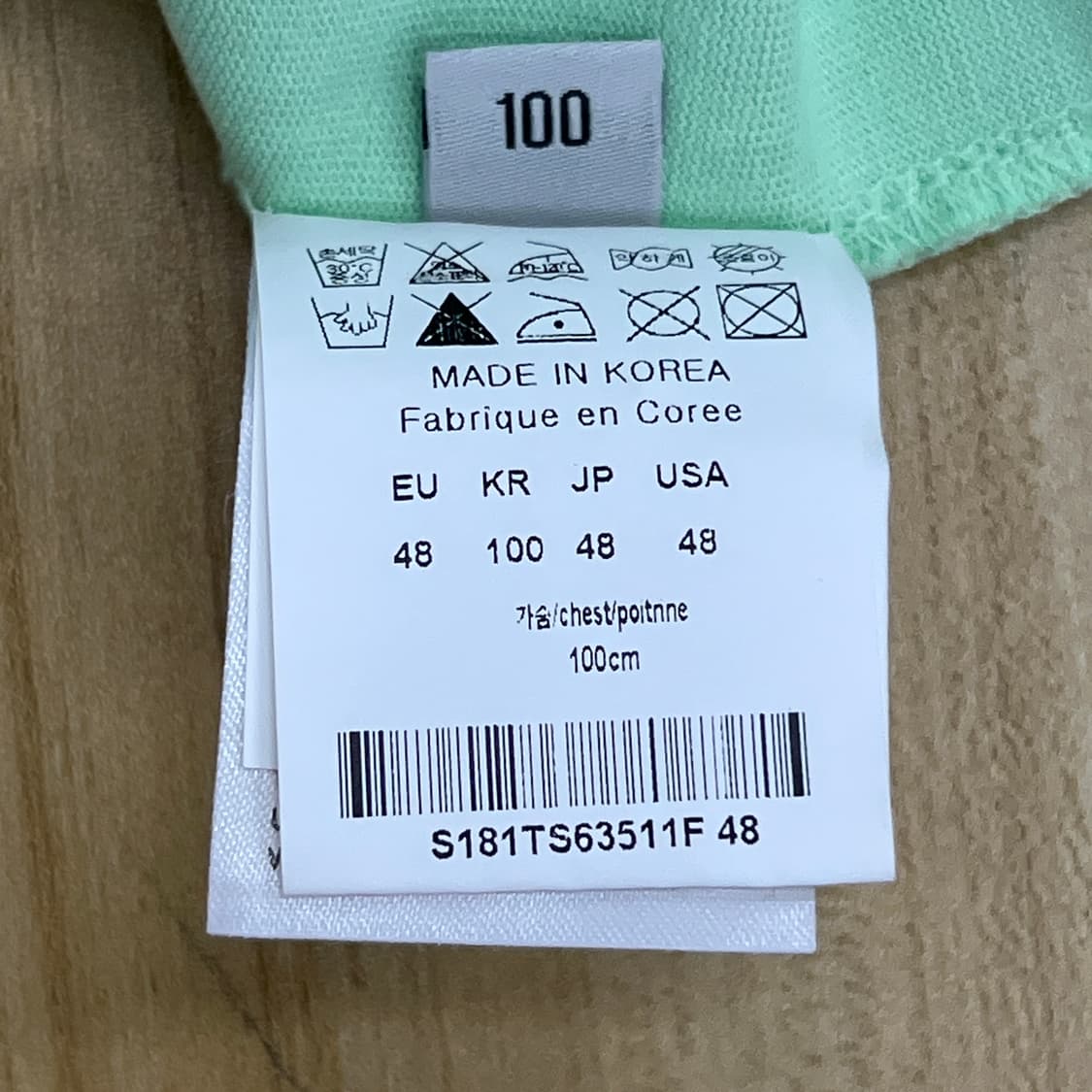 18ss 솔리드옴므 사이드 절개 배색 반팔 티셔츠 100 상품이미지10