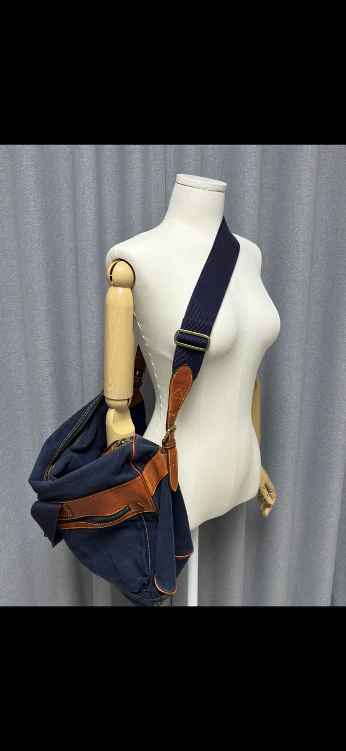 꾸레쥬 네이비 더블포켓 보스턴 백 상품이미지5