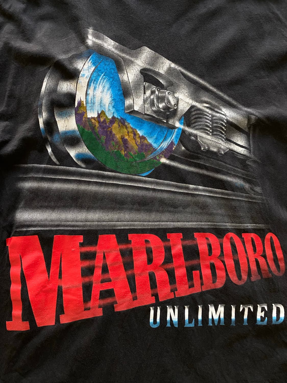 (XL) 90s 빈티지 말보로 트레인 티셔츠 상품이미지6