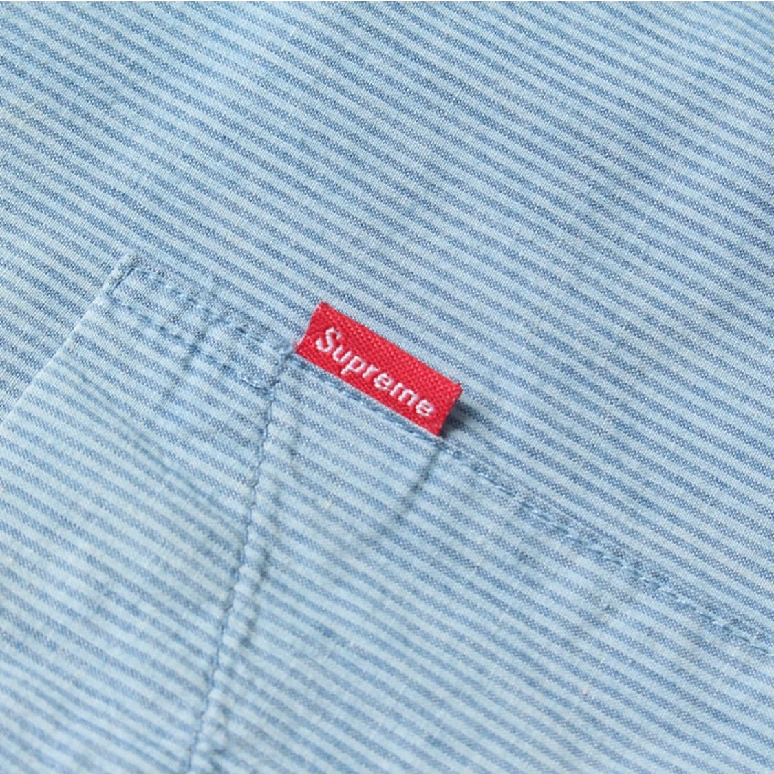 슈프림 블루 스트라이프 셔츠 상품이미지5