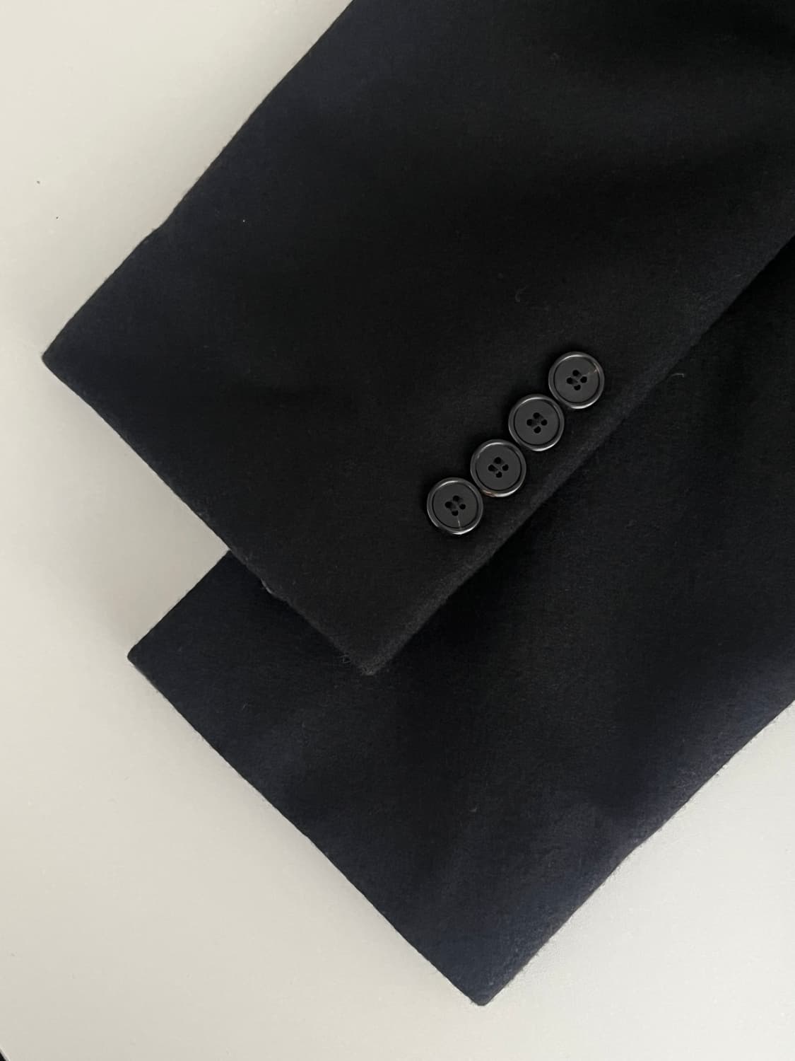 XS) 클럽모나코 캐시미어 블렌드 코트 블랙 상품이미지7