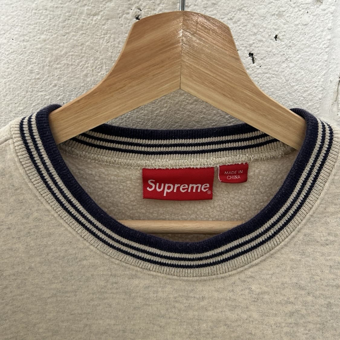 22SS 슈프림 더블 S 맨투맨 헤더 오트밀 상품이미지3