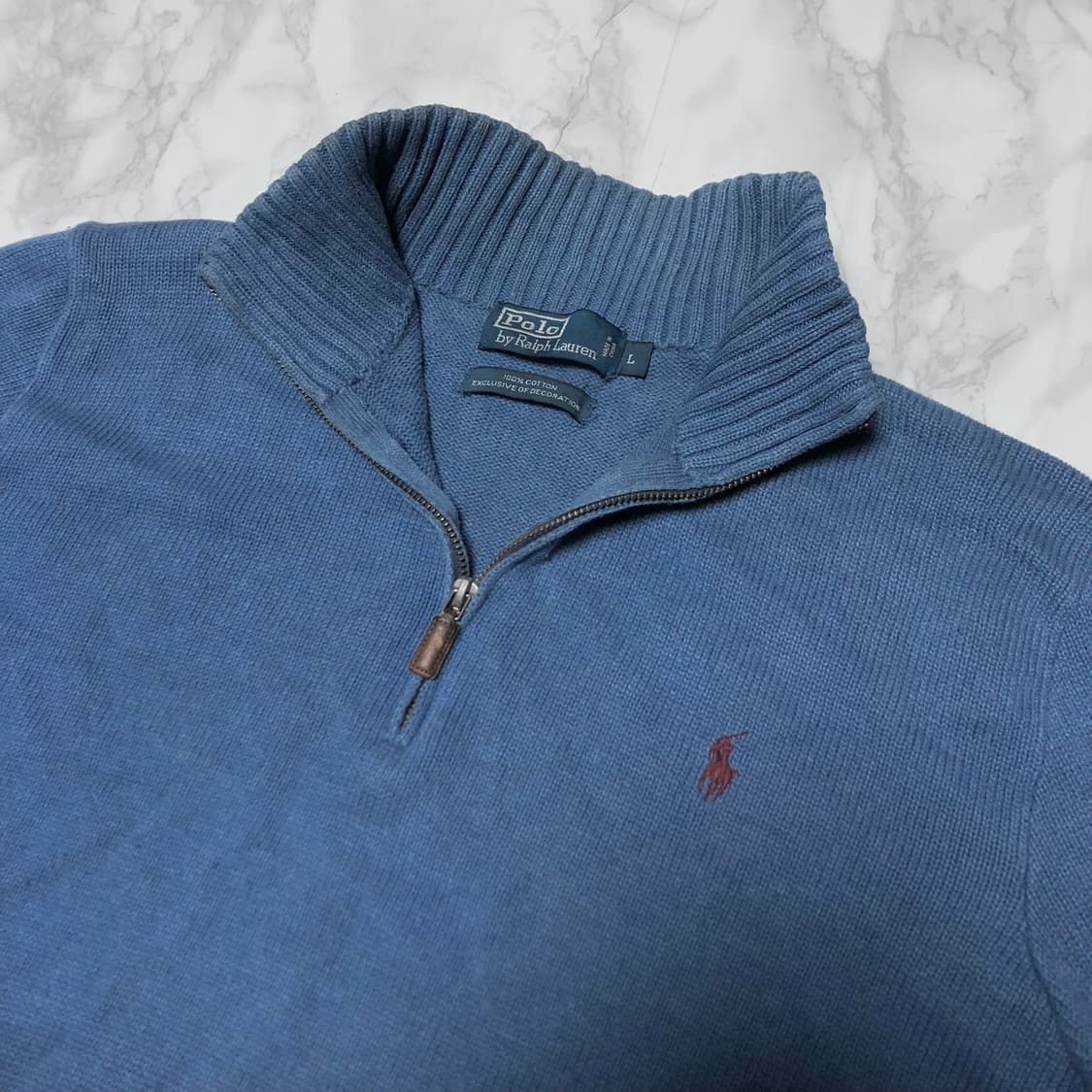 폴로 랄프로렌 반집업 니트 남성용 상품이미지2