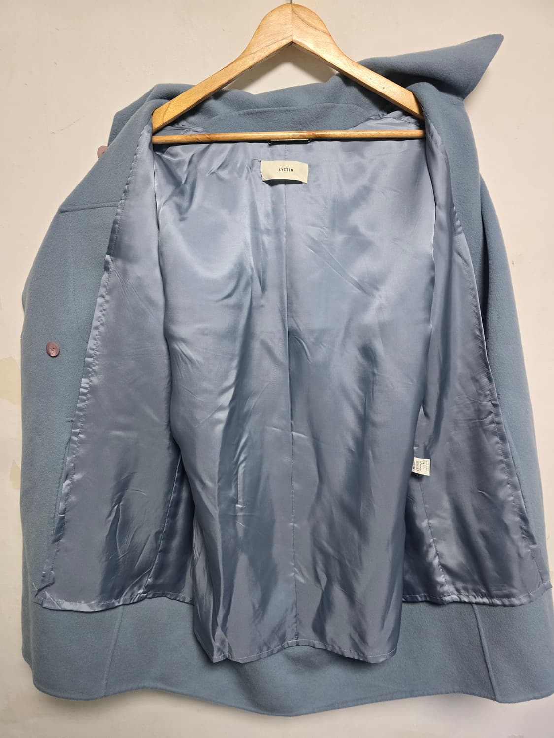 SYSTEM 후드 코트 핸드메이드 캐시미어 혼방 82-94-160 (새상 상품이미지5