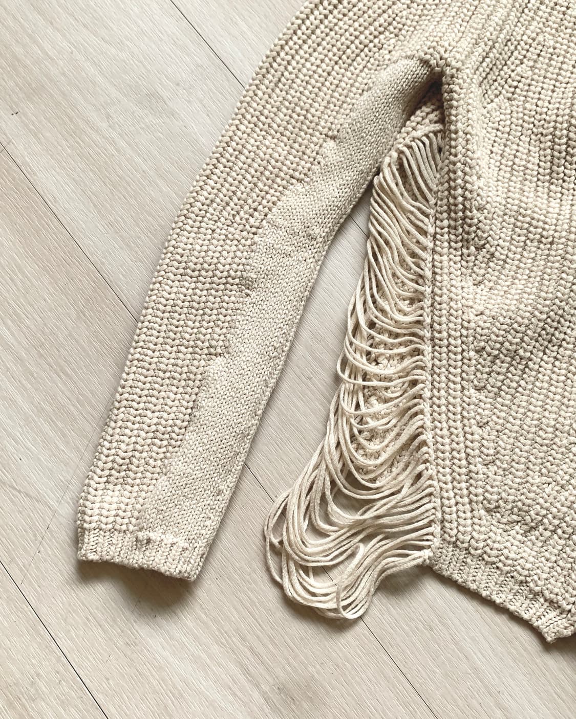 [maje] diagonal fringe side cardigan 상품이미지6