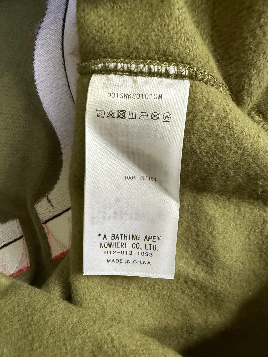 베이프 퍼스트 카모 샤크 크루넥 스웨트셔츠 그린 M 상품이미지3