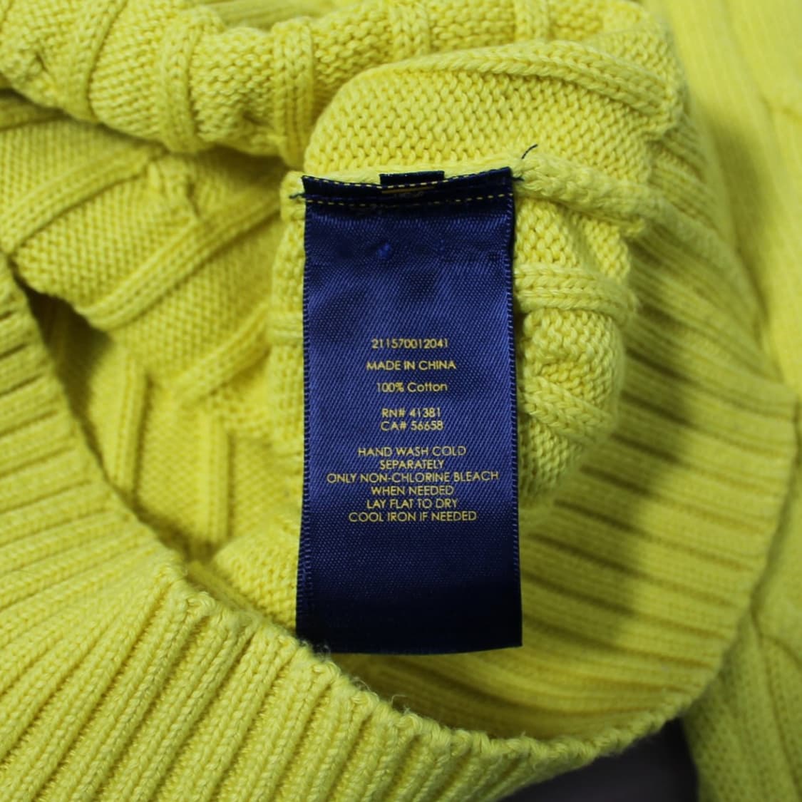 Polo 폴로 랄프로렌 옐로우 케이블 니트  상품이미지3