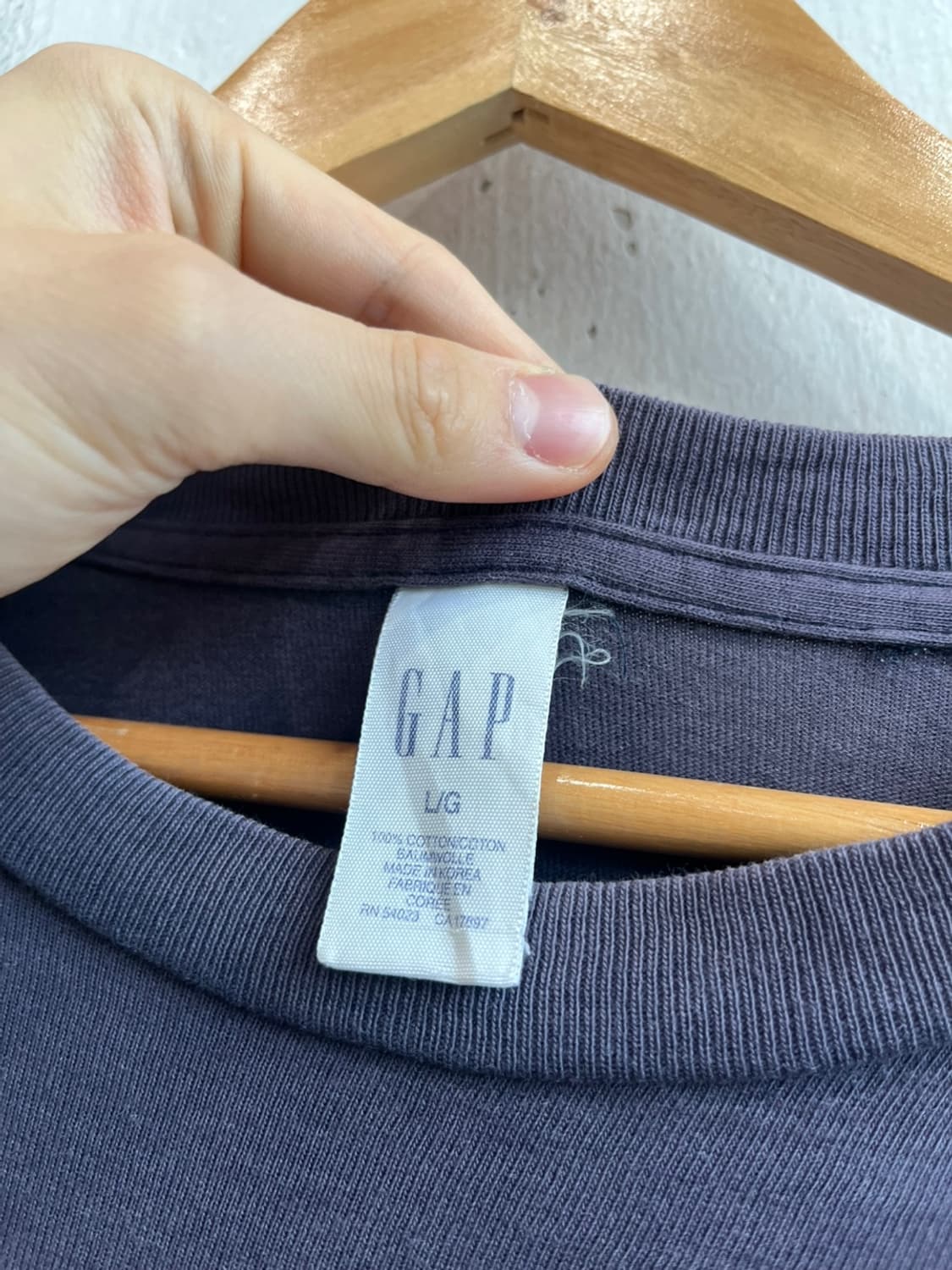 GAP 올드갭 페이드 롱슬리브 Made in KOREA 상품이미지2