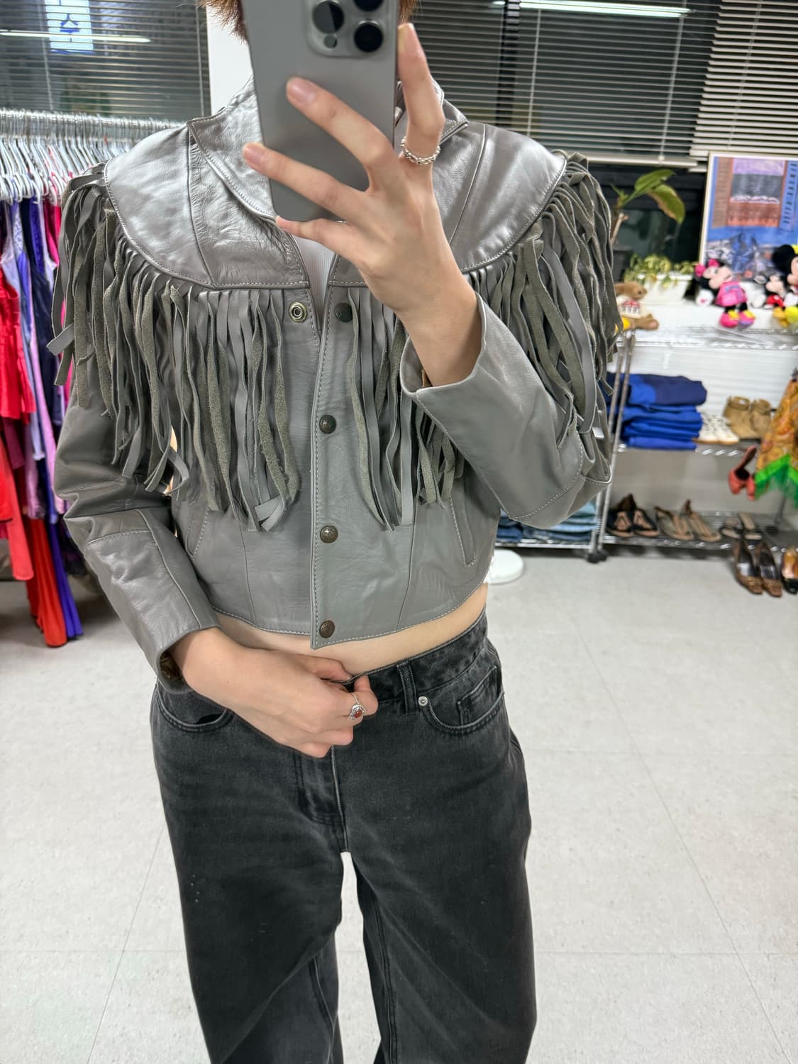 Mexico fringe jacket 프린지 가죽 자켓 상품이미지5