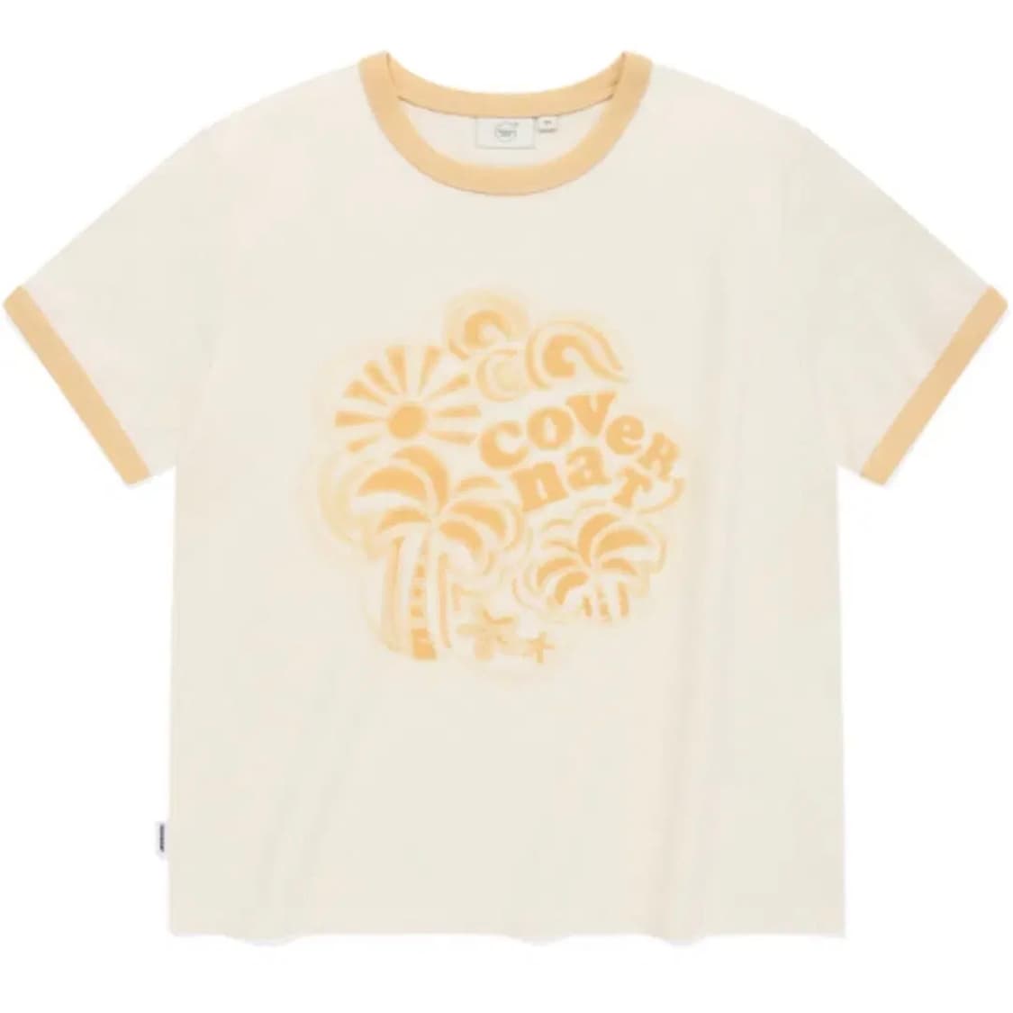 커버낫 우먼 클로버하트 링거티셔츠 반팔 M 상품이미지1