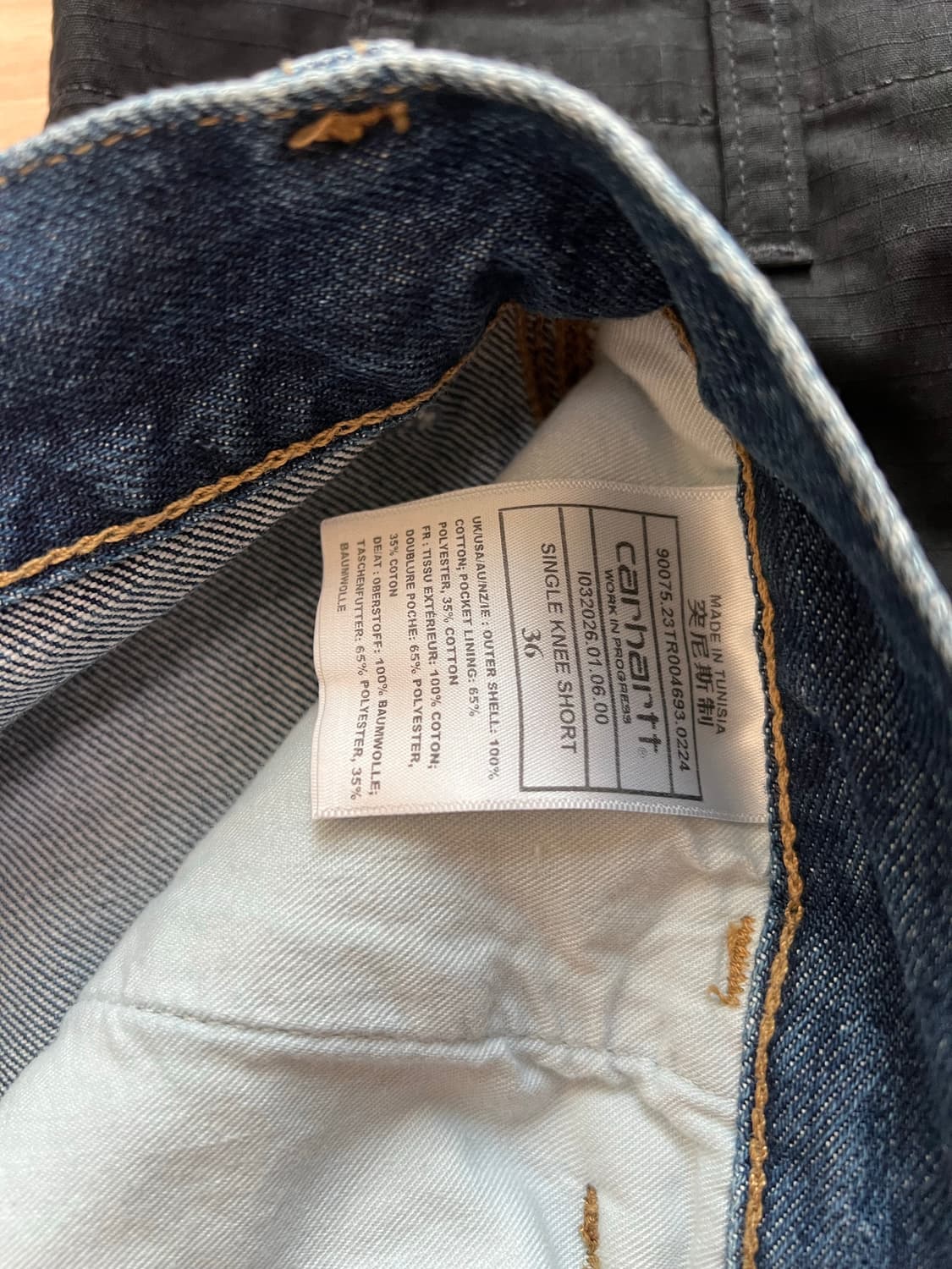 칼하트WIP 싱글니 쇼츠(36) 상품이미지6