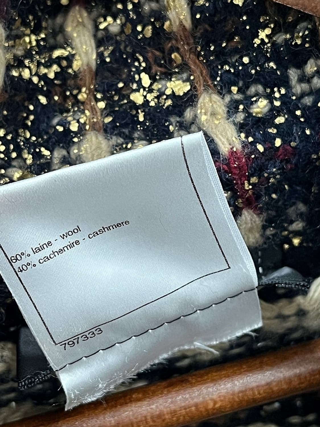 여) 샤넬 캐시미어 트위드코트  상품이미지6