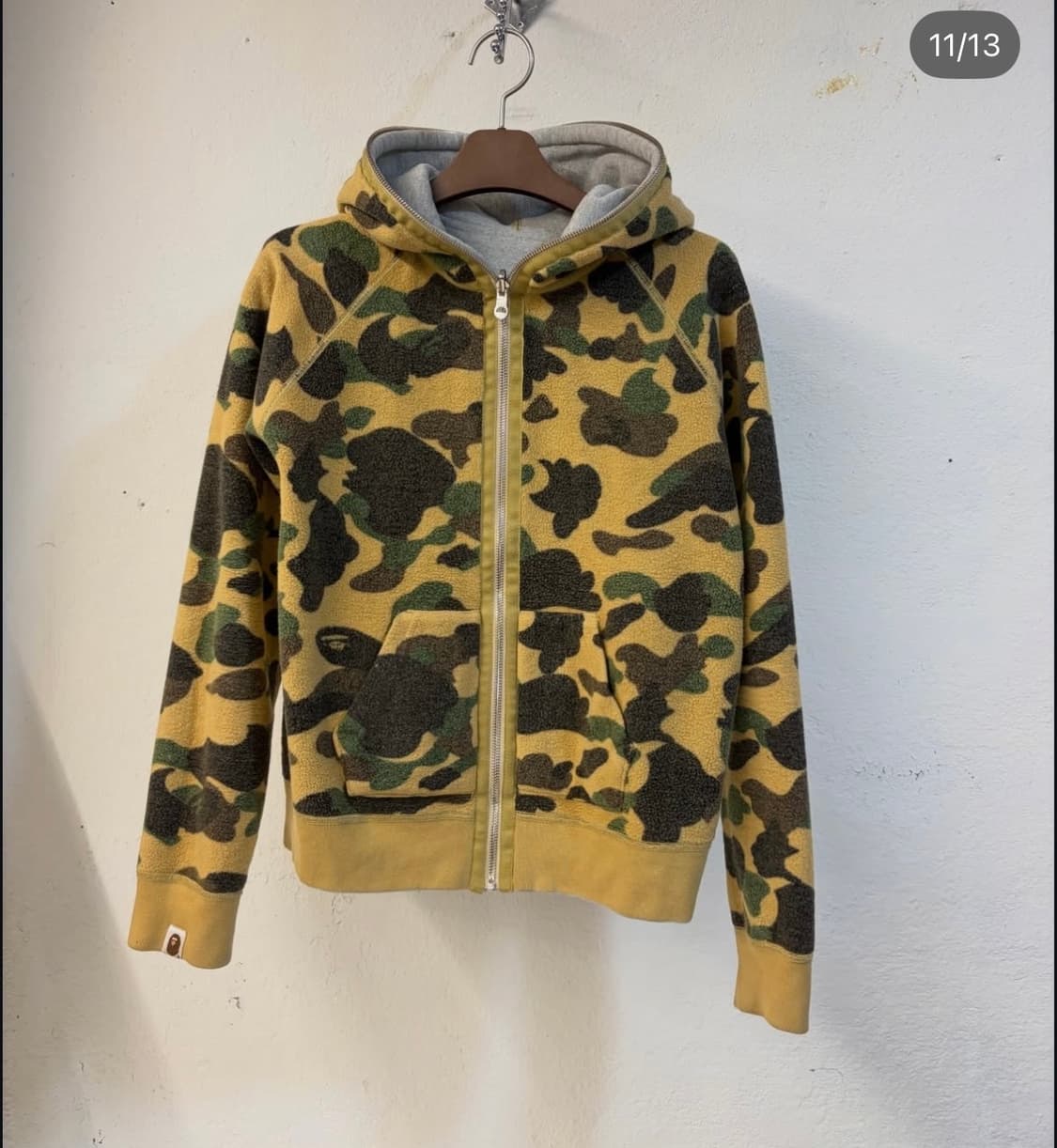 양면!! 리버서블!! 딱붙핏 베이프 카모 후드집업 상품이미지9