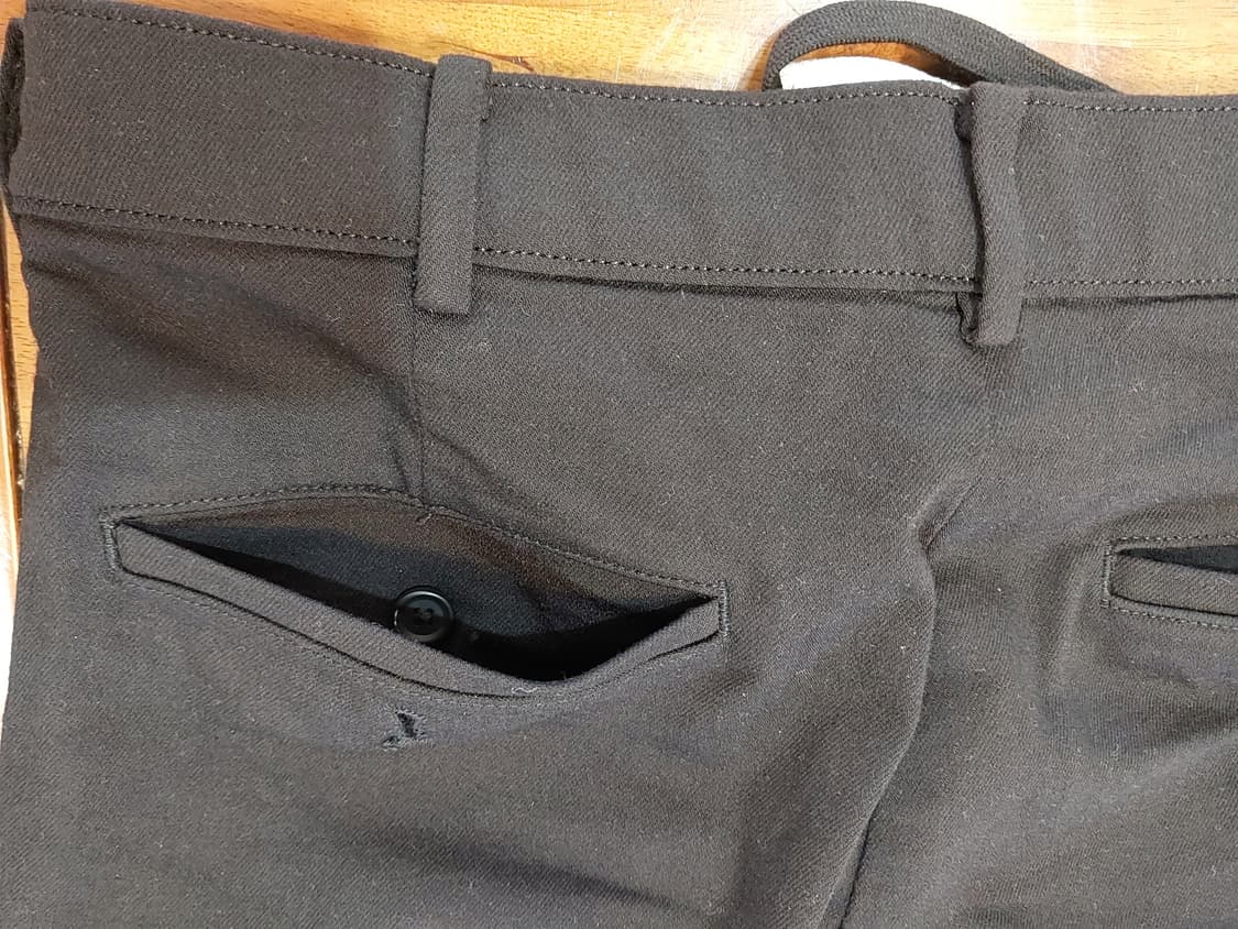 유니클로 블랙 스트링 슬림 테이퍼드 슬랙스 29~30 사이즈 상품이미지5